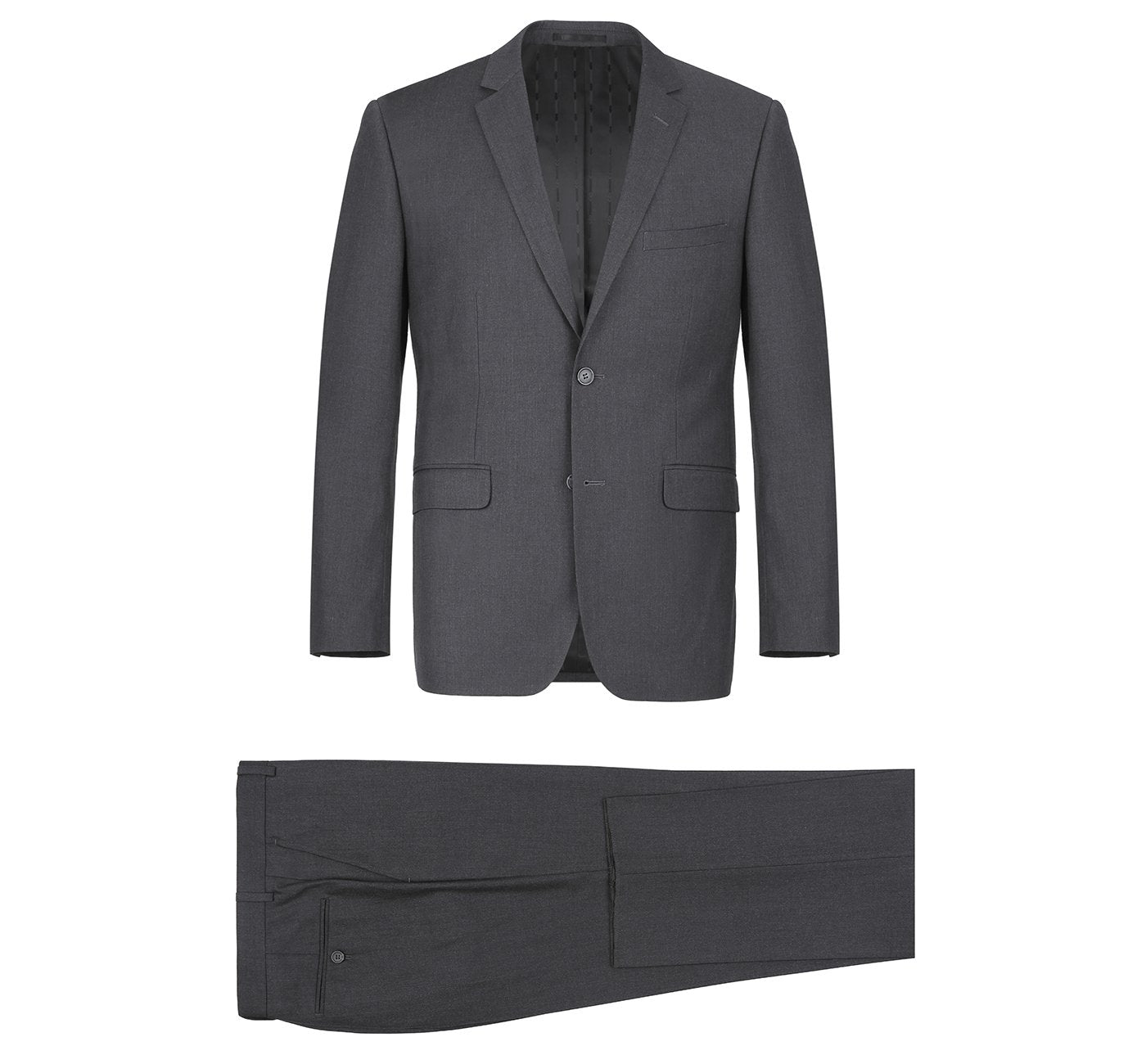 Charcoal 2-Piece Single Breasted 2 Button Suit