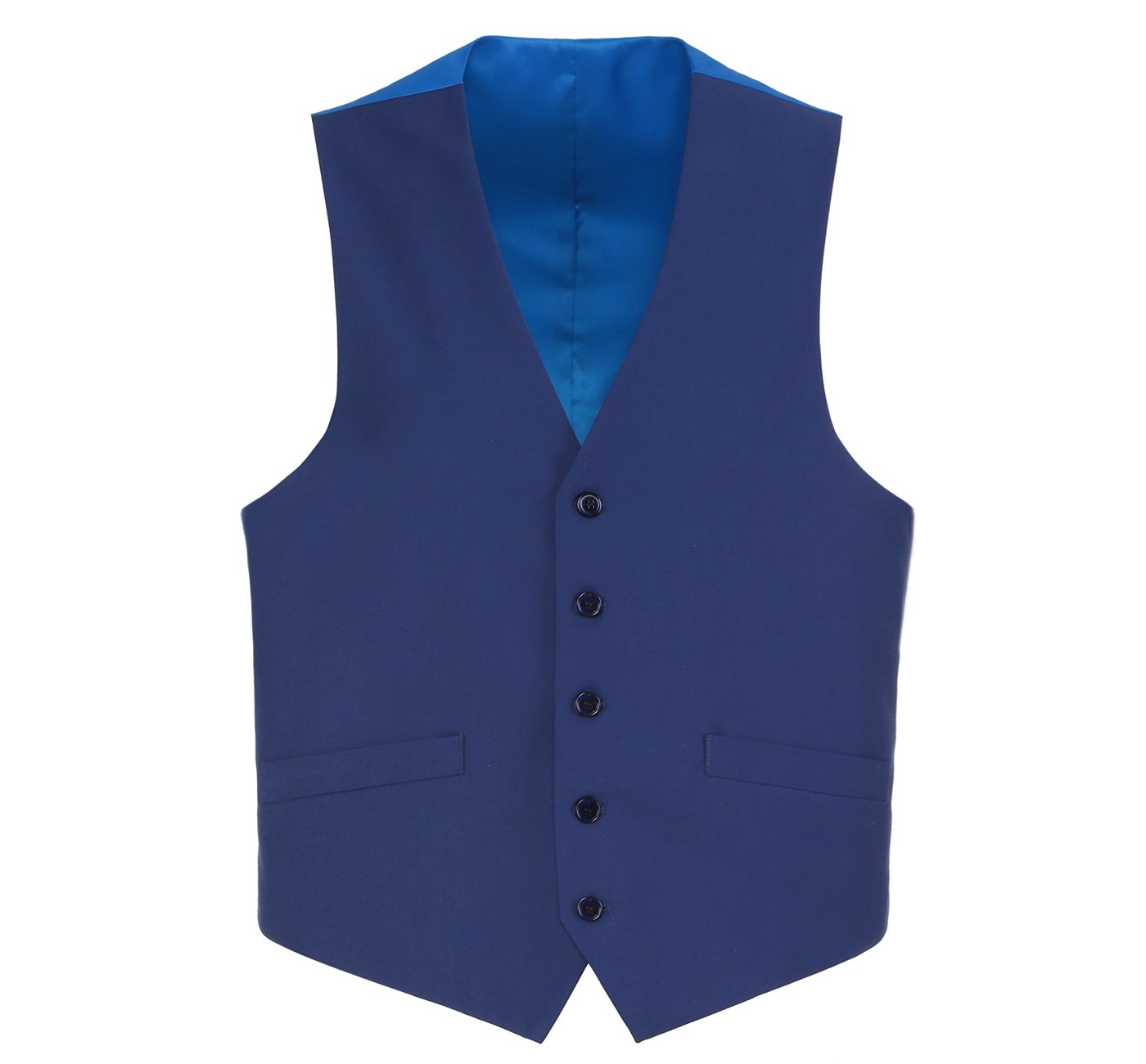 Royal Blue Suit Vest Regular Fit Dress Suit Waistcoat