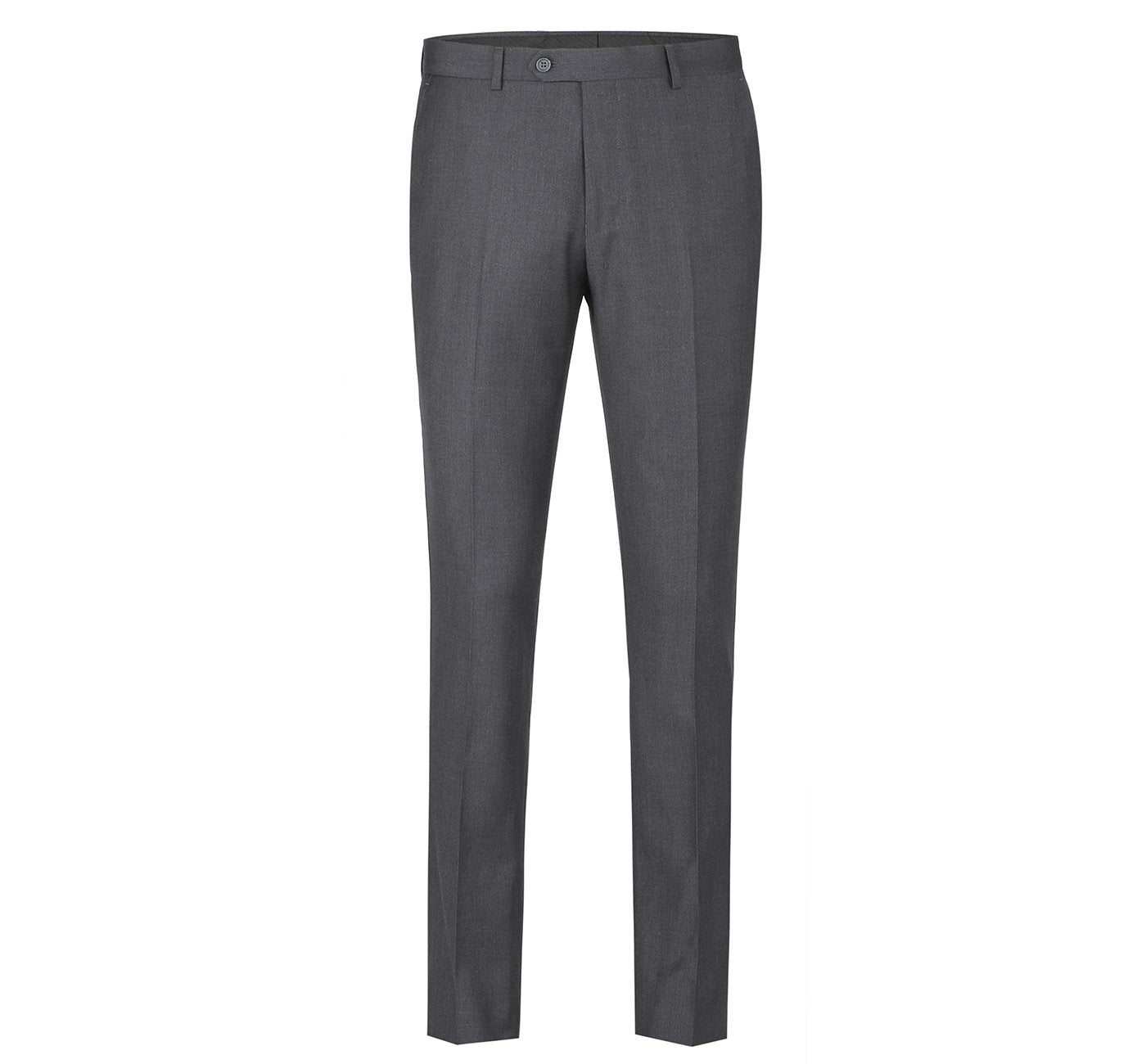 Charcoal Men's Flat Front Suit Separate Pants