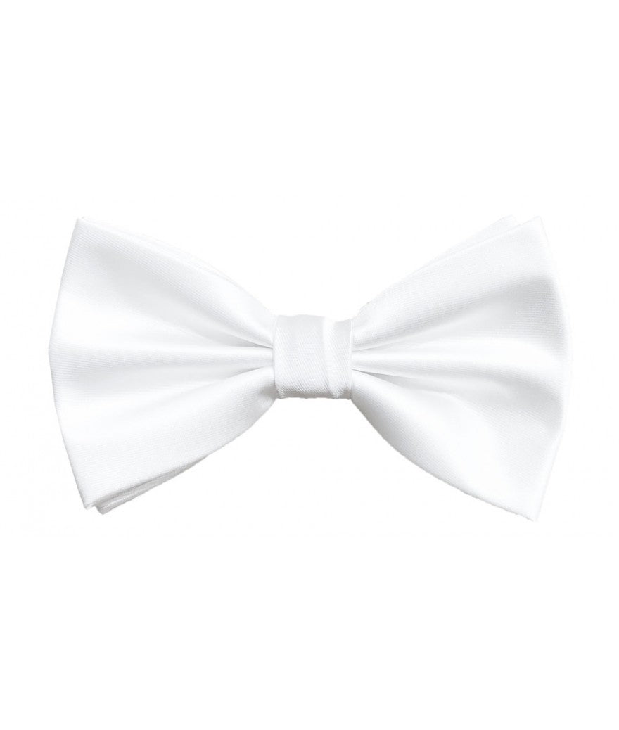 Solid Pre-Tied Bow Tie & Hanky Sets