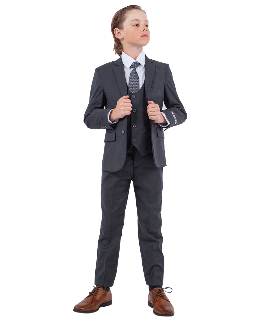 Charcoal Youth 5PC Suit Set