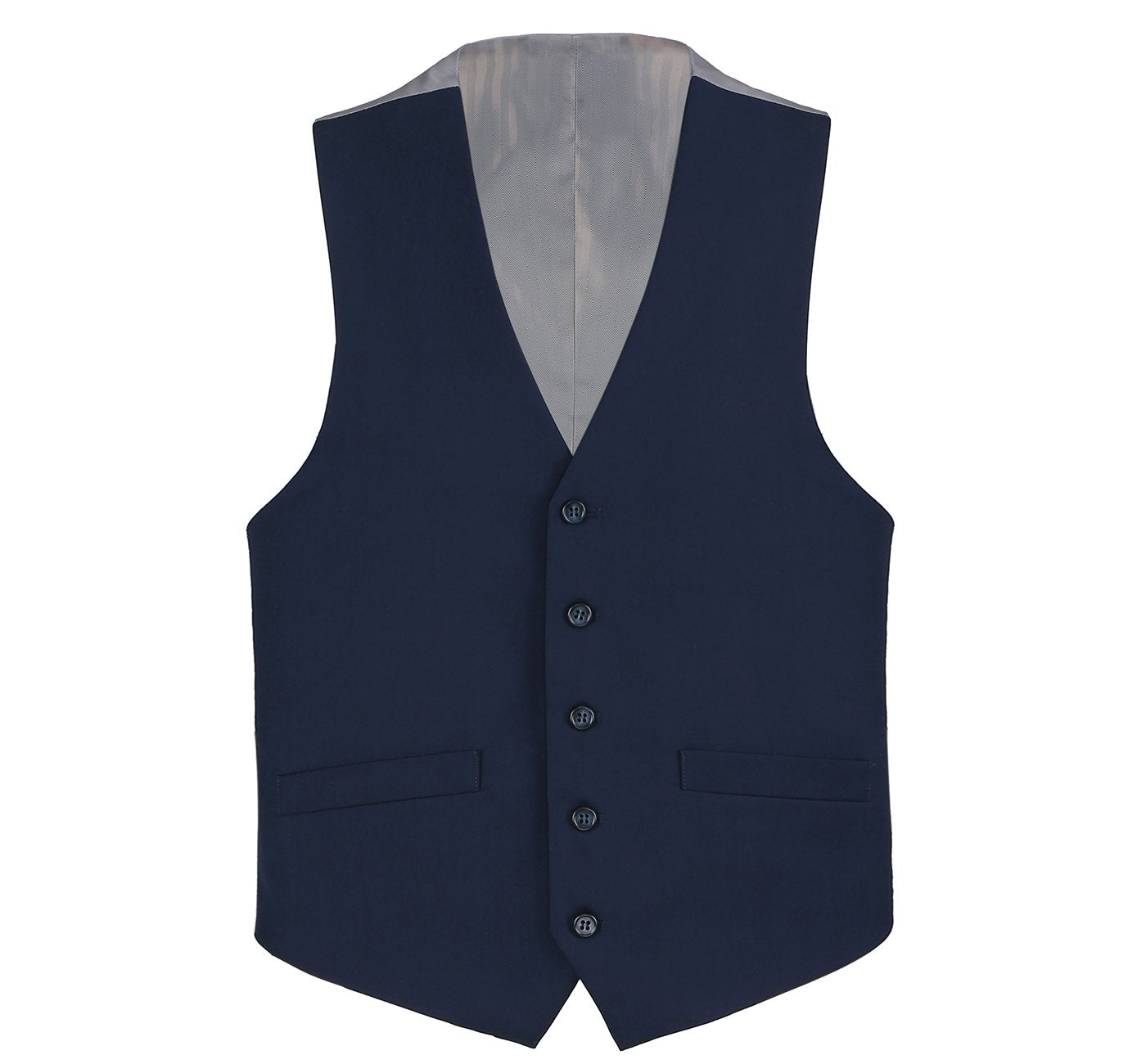Navy Suit Vest Regular Fit Dress Suit Waistcoat