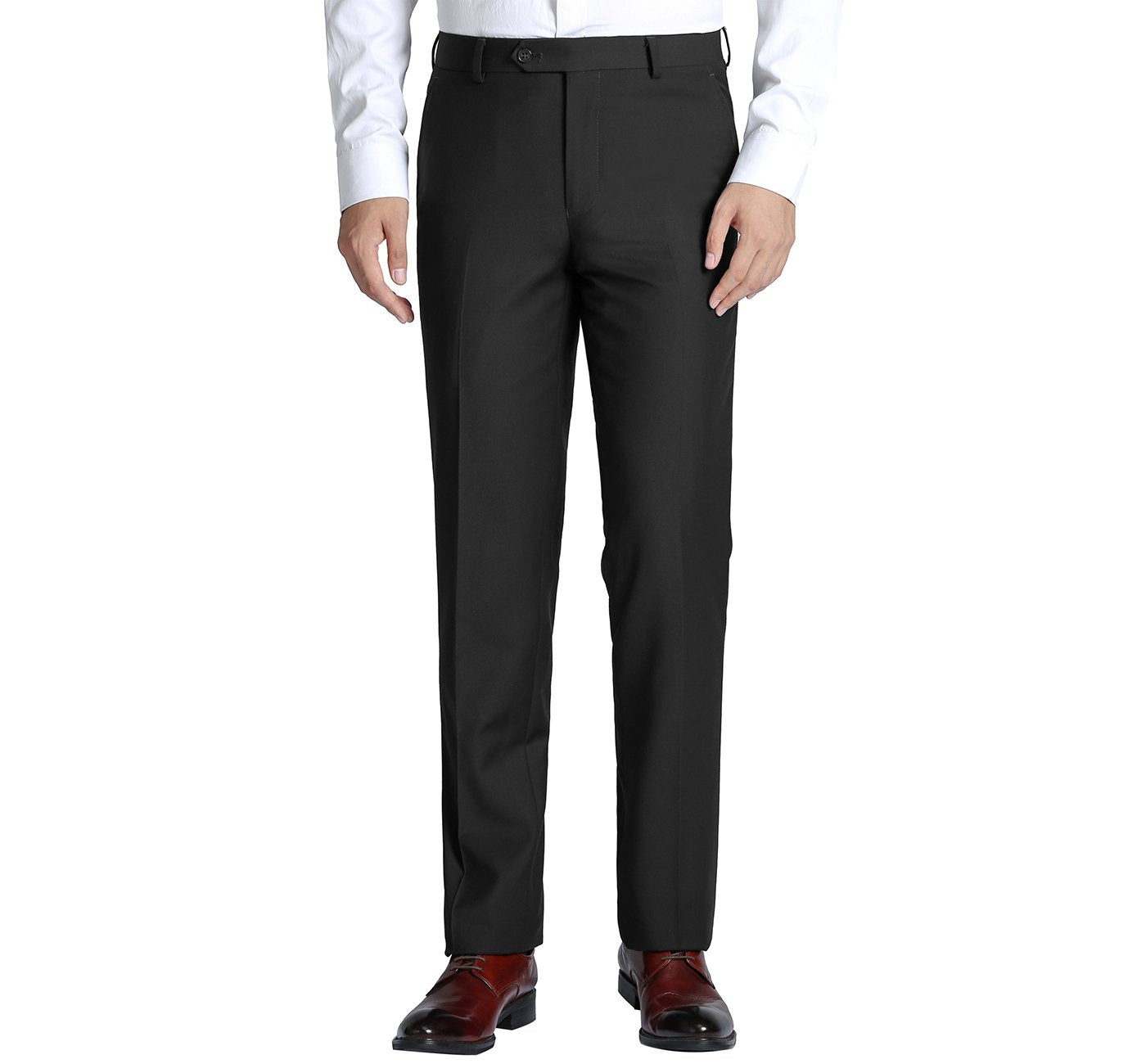 Black Flat Front Suit Separate Pants