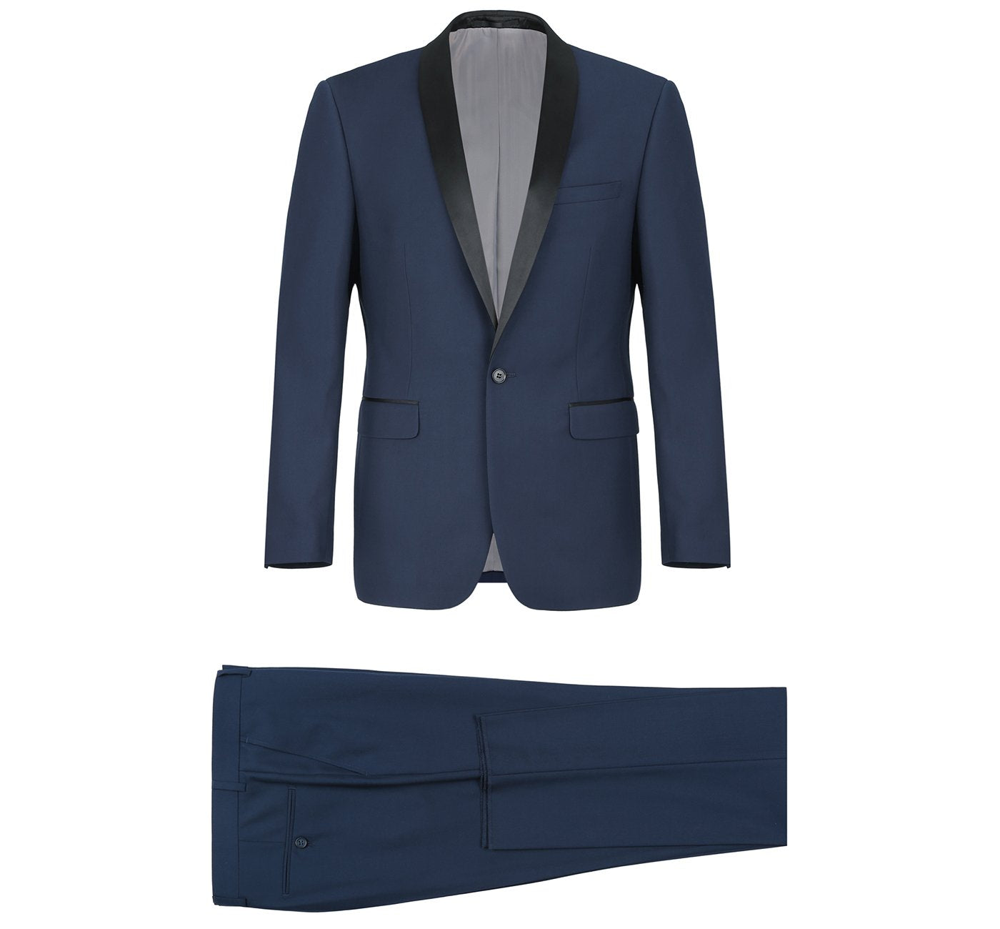 Navy Slim Fit 2-Piece Shawl Lapel Tuxedo