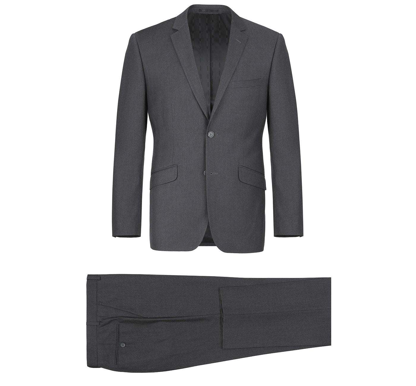 Charcoal 2-Piece Single Breasted 2 Button Suit – Student