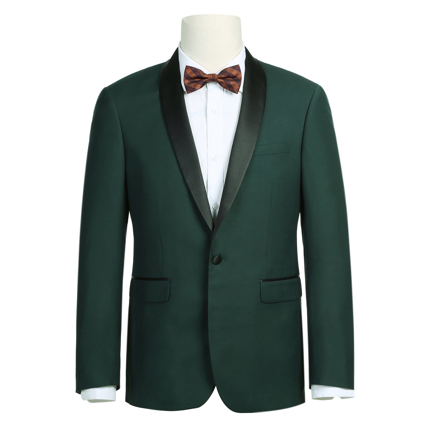 Green Slim Fit 2-Piece Shawl Lapel Tuxedo