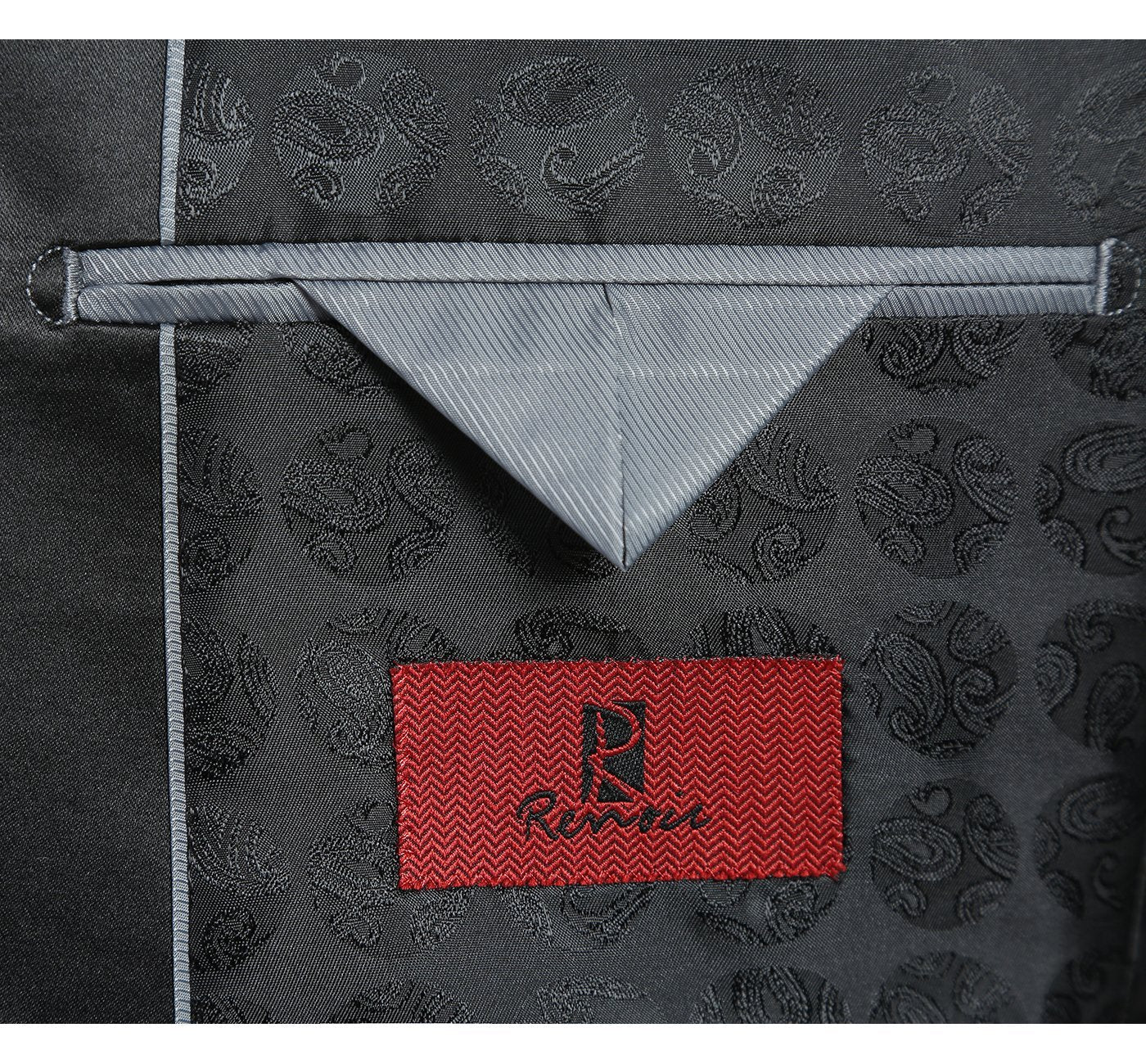 Grey Sharkskin Slim Fit 2-Piece Shawl Lapel Tuxedo