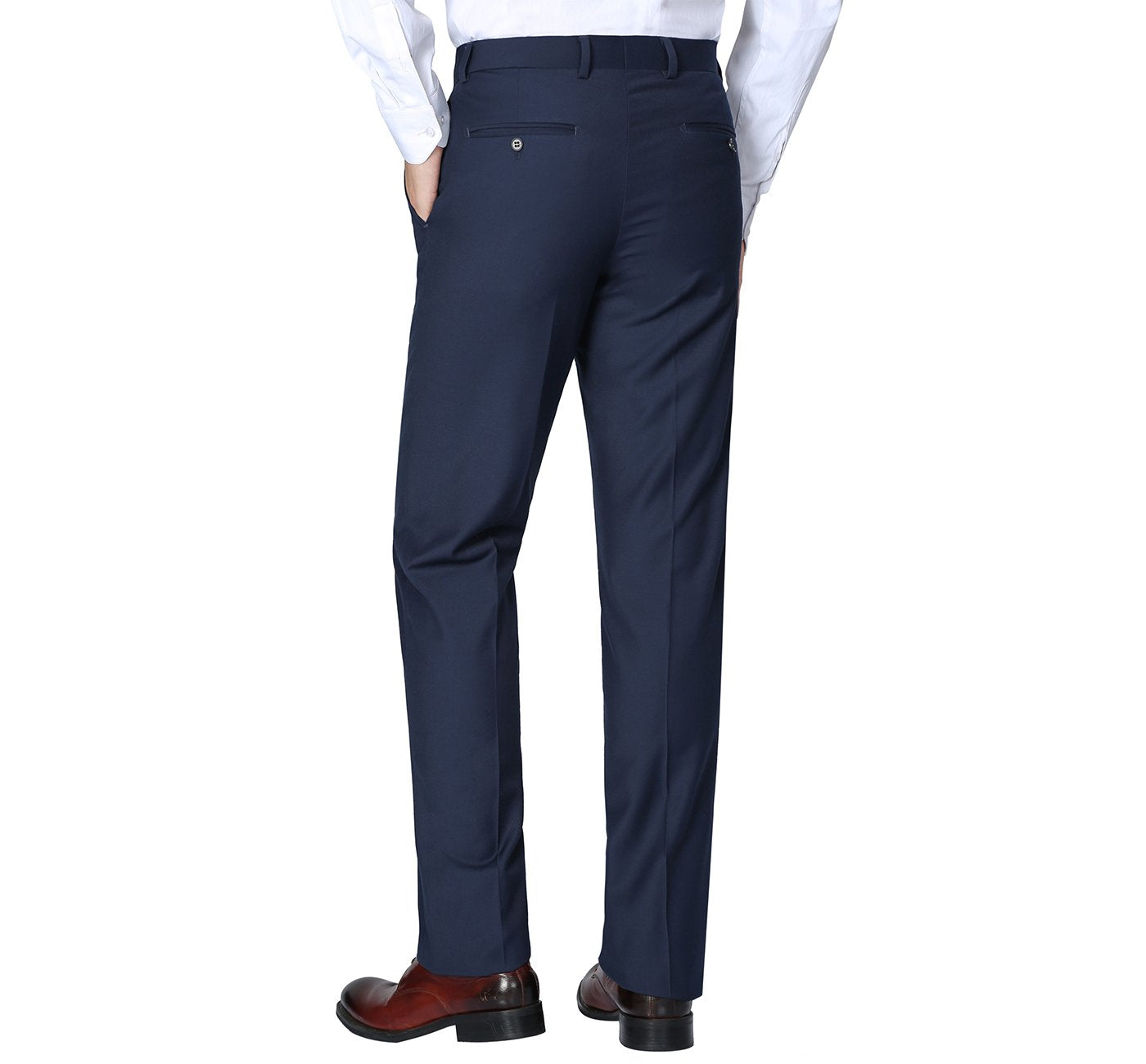 Navy Flat Front Suit Separate Pants