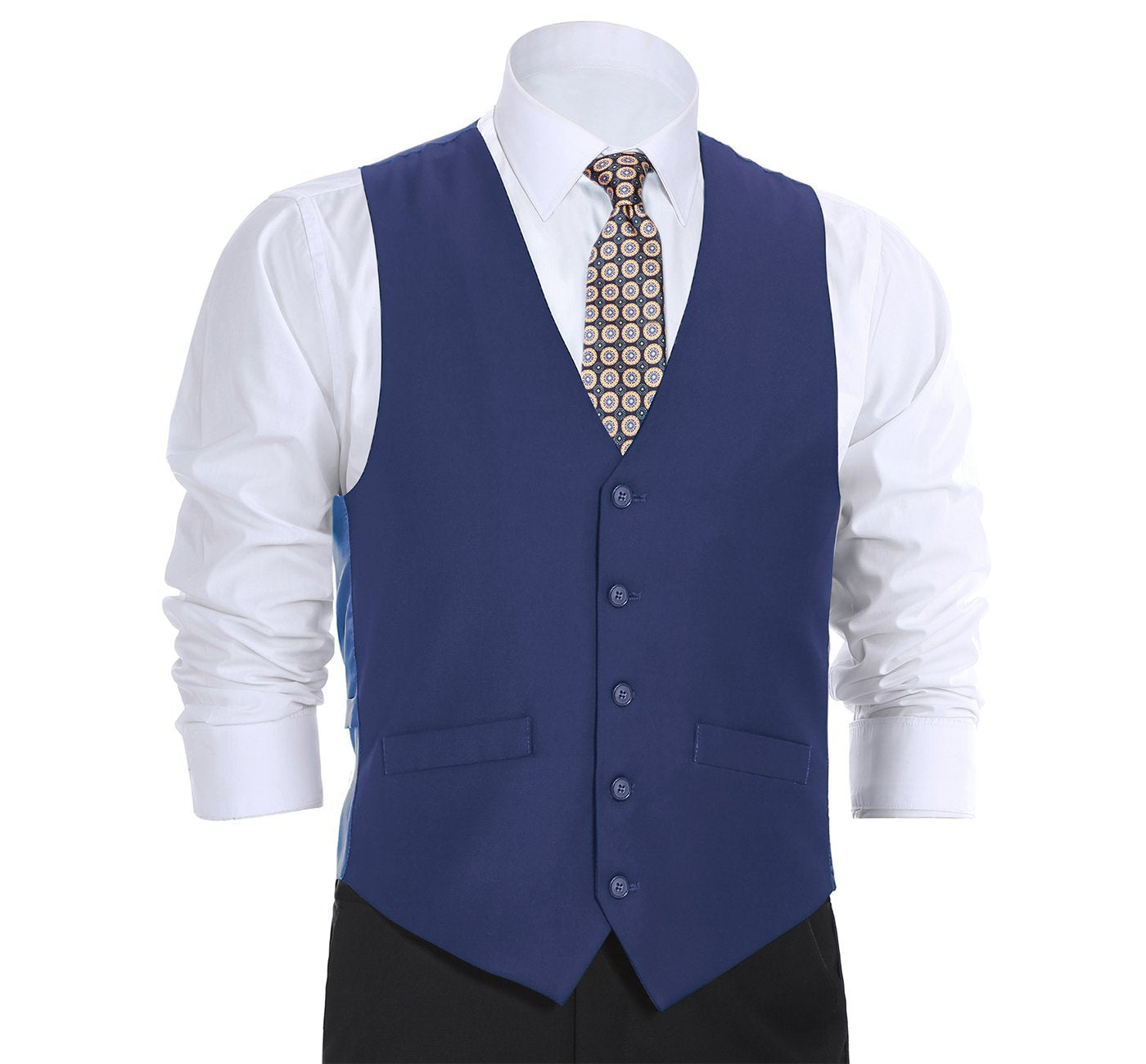 Royal Blue Suit Vest Regular Fit Dress Suit Waistcoat