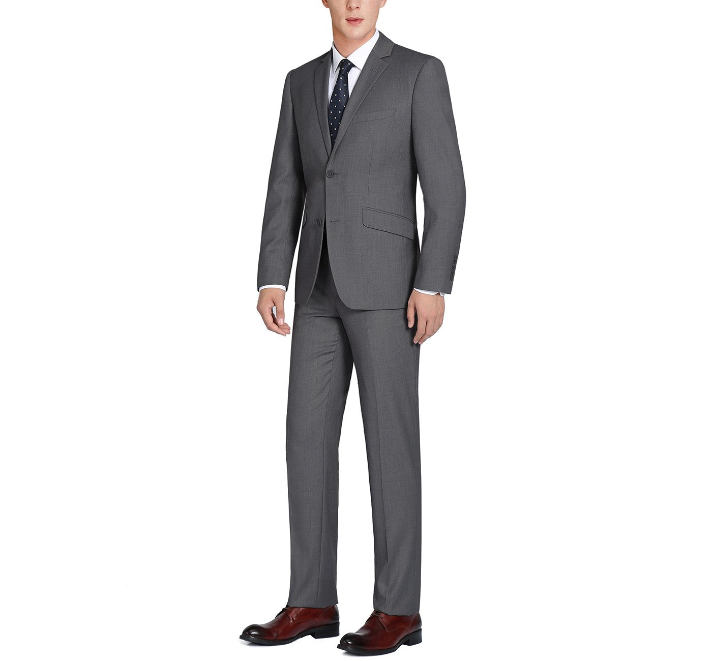 Charcoal 2-Piece Single Breasted 2 Button Suit