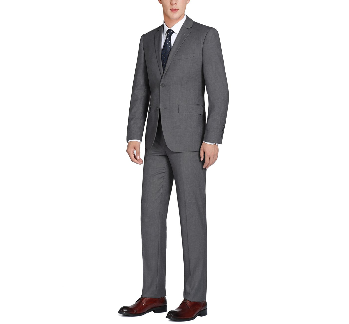 Charcoal 2-Piece Single Breasted 2 Button Suit