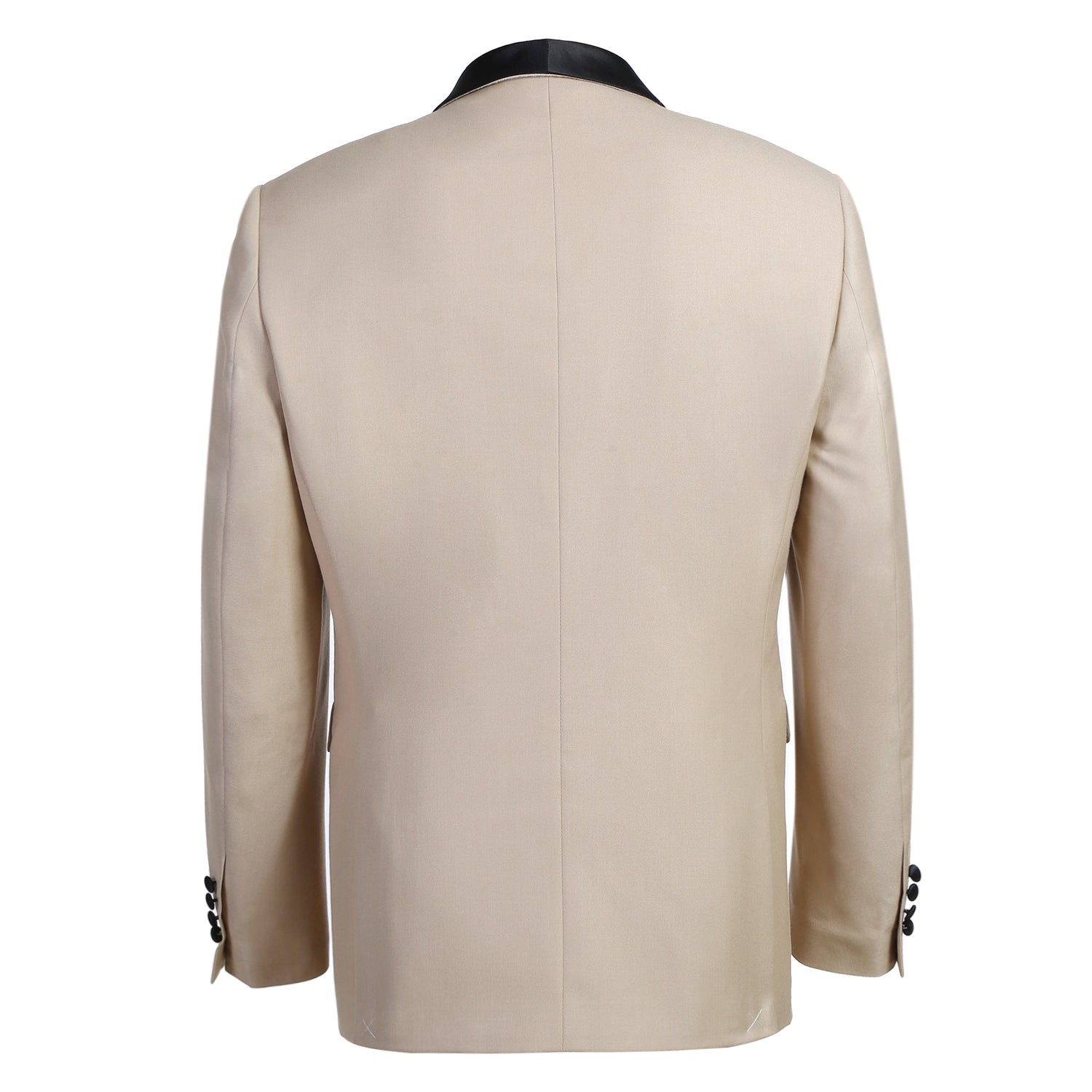 Beige Slim Fit 2-Piece Shawl Lapel Tuxedo