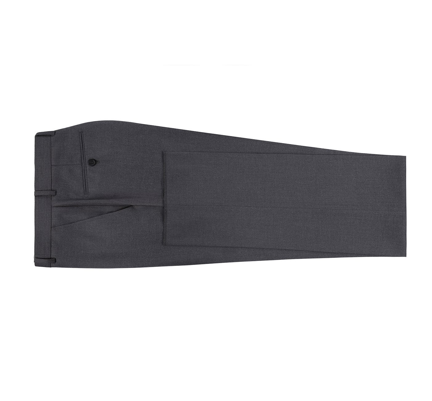 Charcoal Men's Flat Front Suit Separate Pants