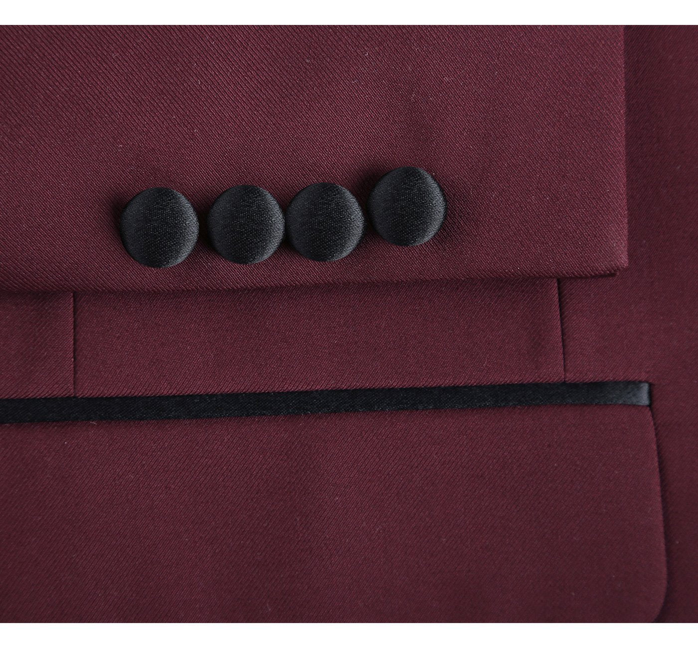 Burgundy Slim Fit 2-Piece Shawl Lapel Tuxedo
