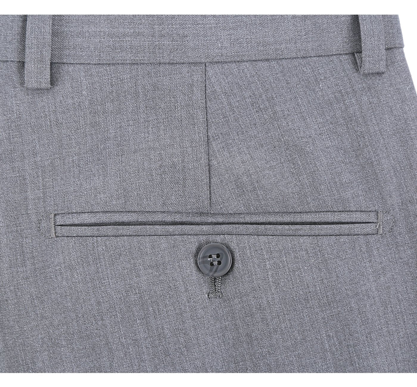 Light Grey Flat Front Suit Separate Pants