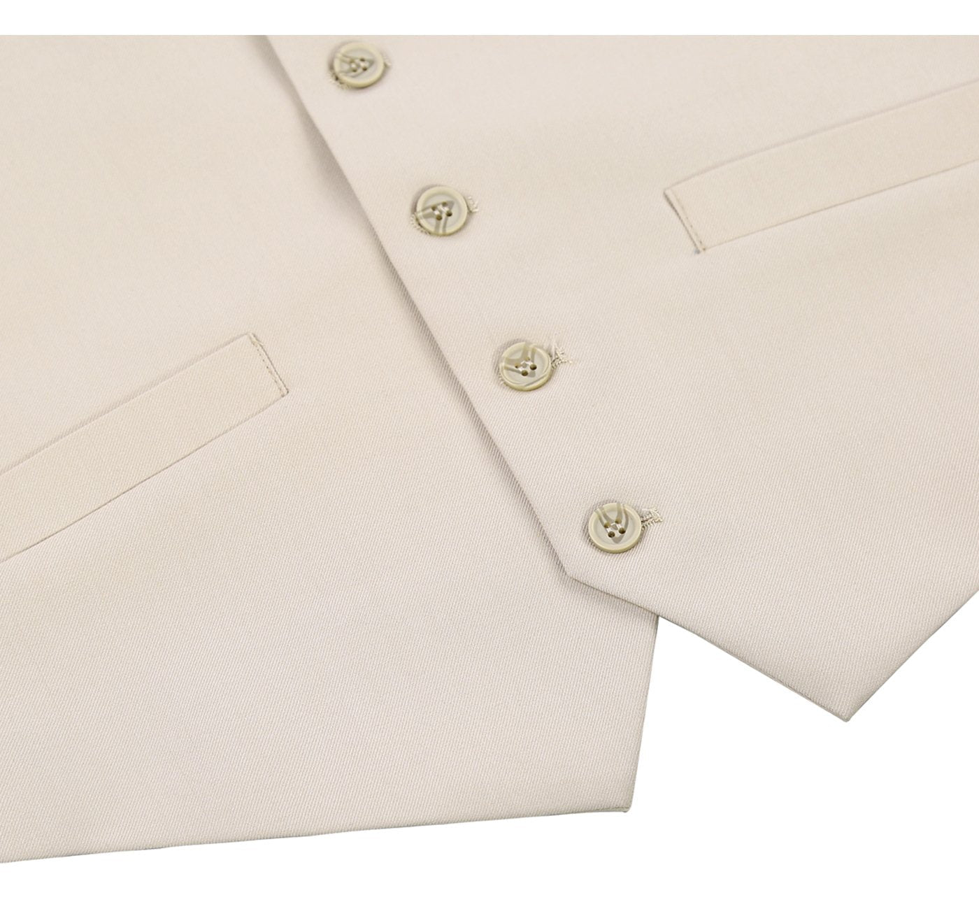 Beige Suit Vest Regular Fit Dress Suit Waistcoat