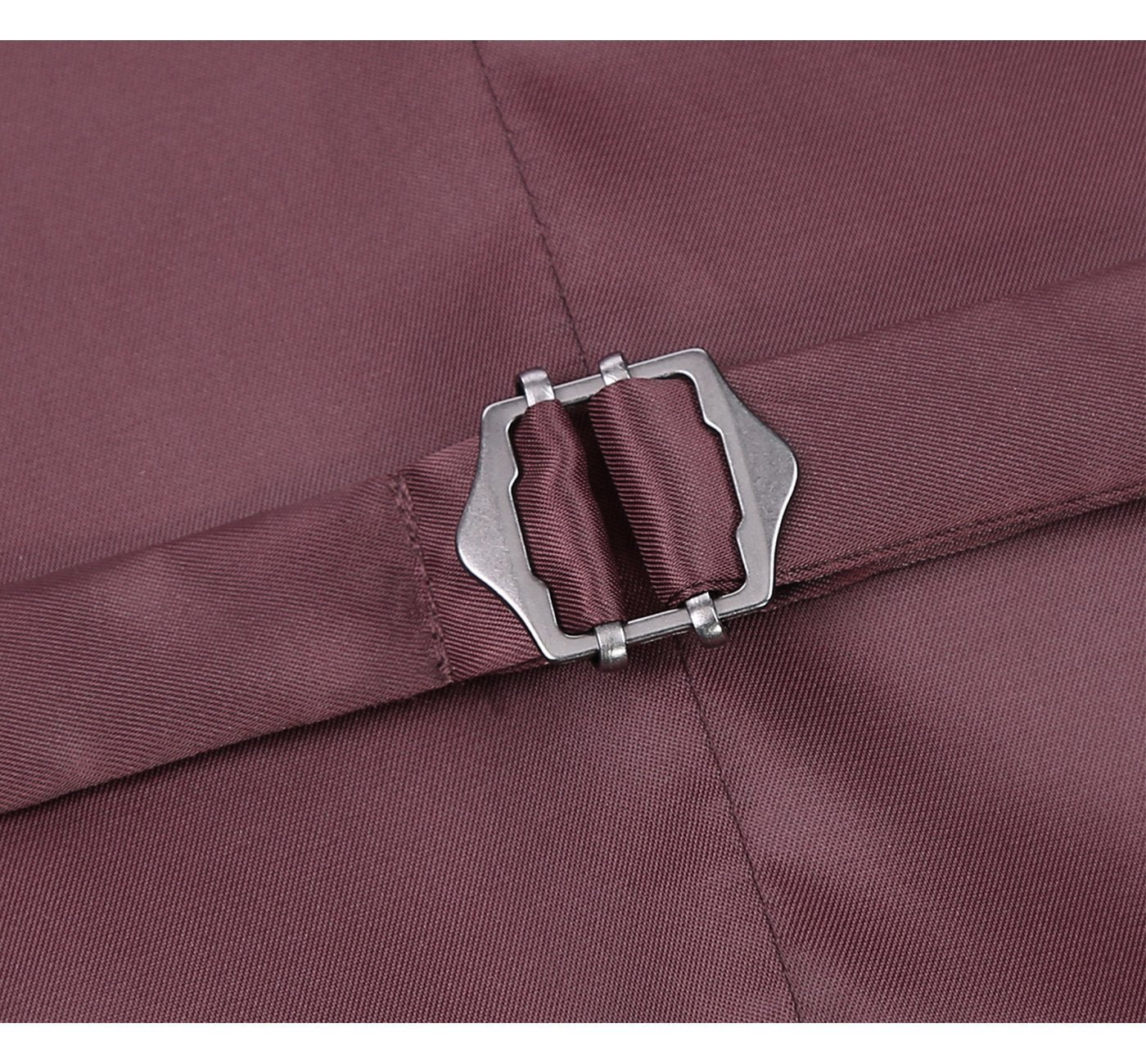 Burgundy Suit Vest Regular Fit Dress Suit Waistcoat