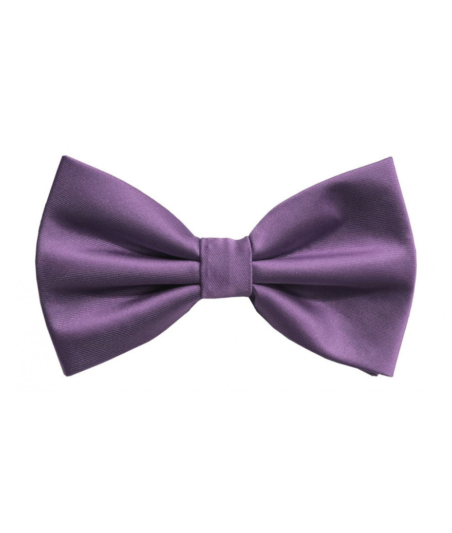 Solid Pre-Tied Bow Tie & Hanky Sets