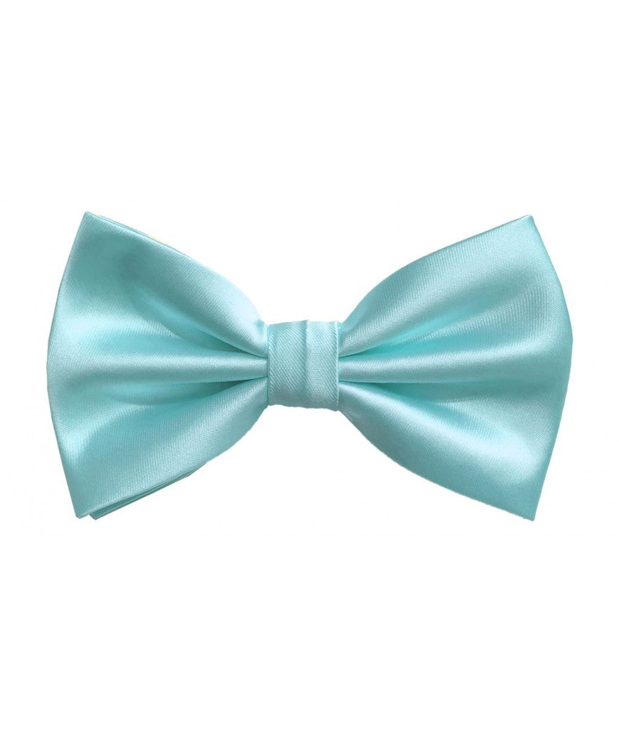 Solid Pre-Tied Bow Tie & Hanky Sets