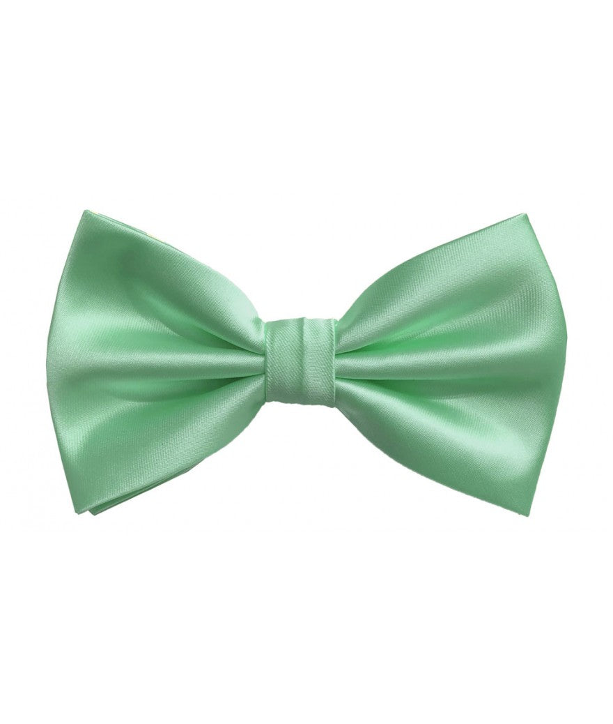Solid Pre-Tied Bow Tie & Hanky Sets
