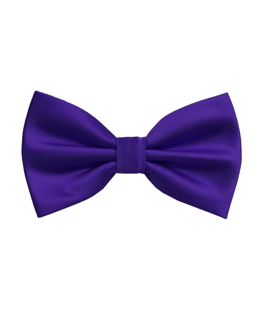 Solid Pre-Tied Bow Tie & Hanky Sets