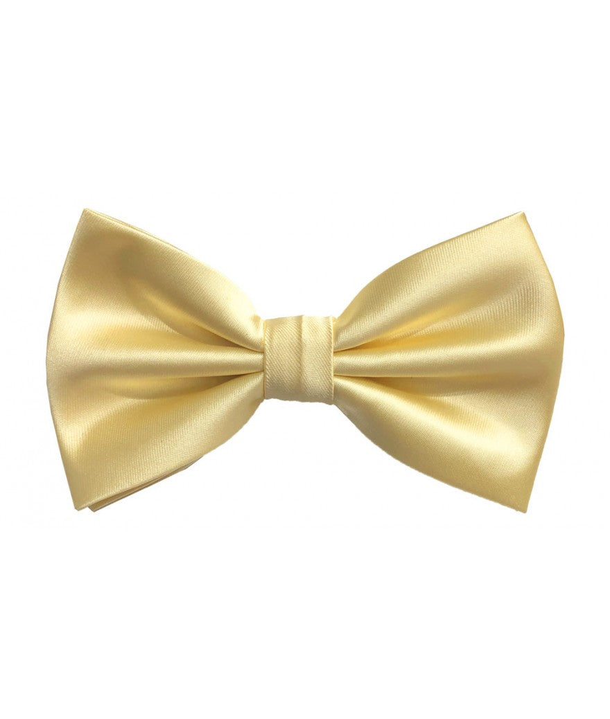 Solid Pre-Tied Bow Tie & Hanky Sets