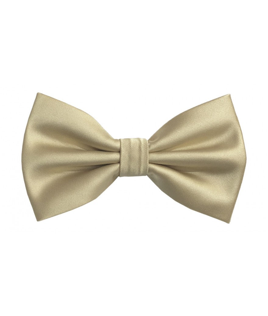 Solid Pre-Tied Bow Tie & Hanky Sets