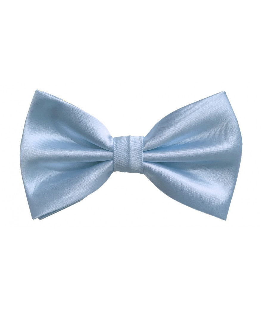 Solid Pre-Tied Bow Tie & Hanky Sets