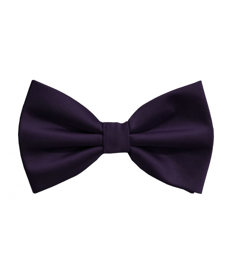 Solid Pre-Tied Bow Tie & Hanky Sets