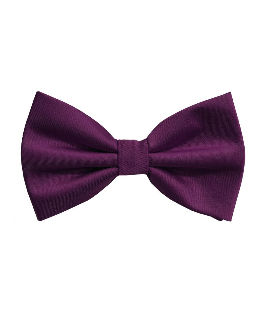 Solid Pre-Tied Bow Tie & Hanky Sets