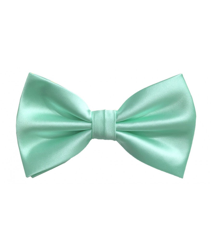Solid Pre-Tied Bow Tie & Hanky Sets