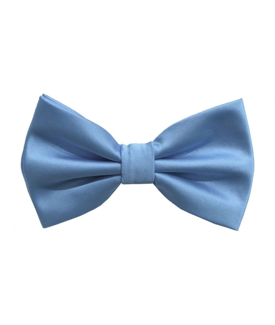 Solid Pre-Tied Bow Tie & Hanky Sets