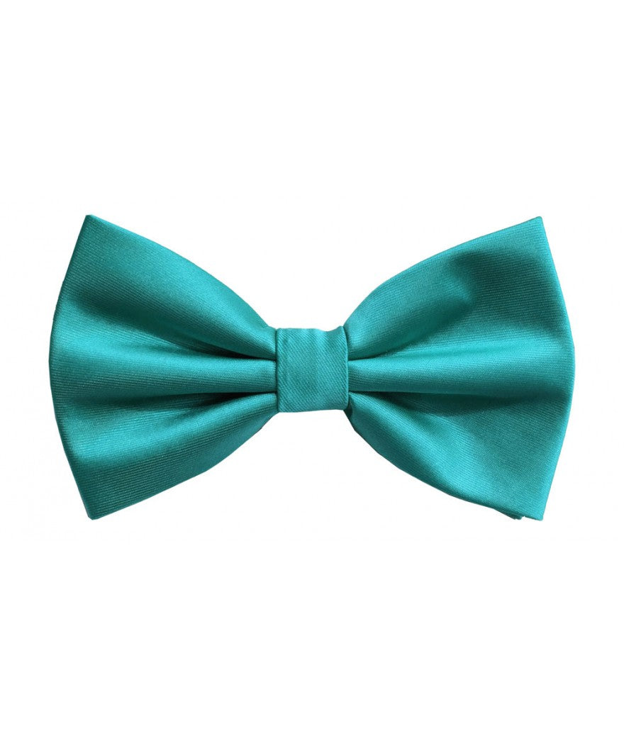 Solid Pre-Tied Bow Tie & Hanky Sets