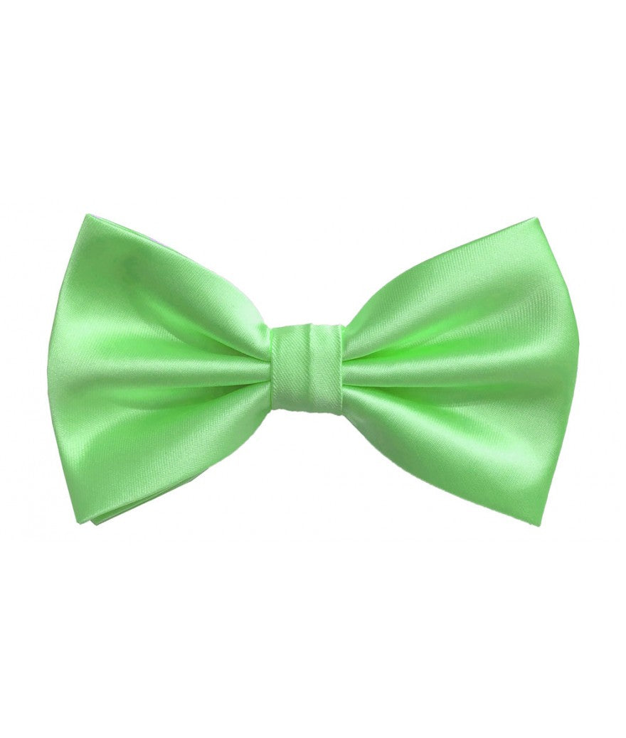 Solid Pre-Tied Bow Tie & Hanky Sets