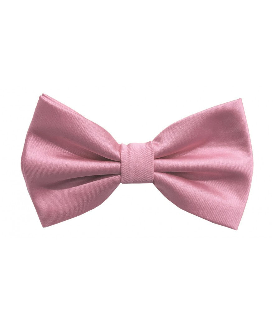Solid Pre-Tied Bow Tie & Hanky Sets