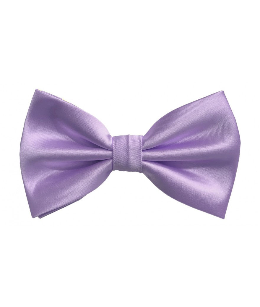 Solid Pre-Tied Bow Tie & Hanky Sets