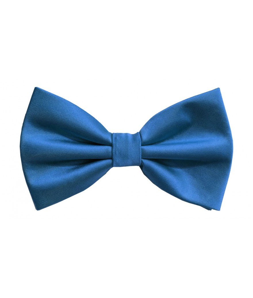 Solid Pre-Tied Bow Tie & Hanky Sets
