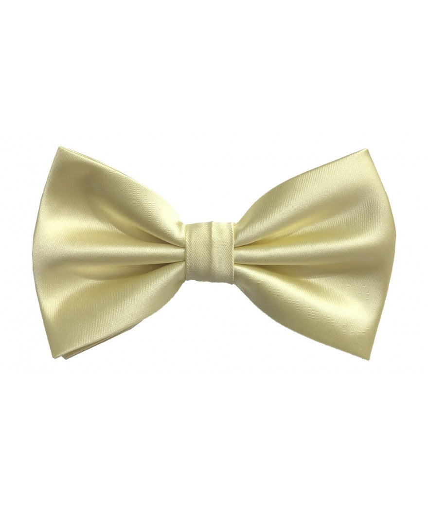 Solid Pre-Tied Bow Tie & Hanky Sets